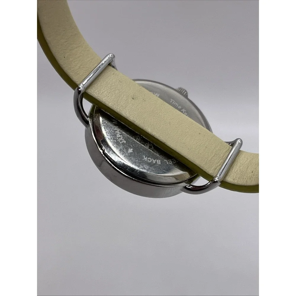 Keep Collective‎ Women's Quartz Watch Lime Green Band Stripped Dial- New Battery